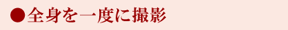 全身を一度に撮影