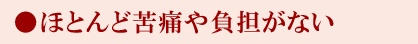 苦痛や負担の少ない検査